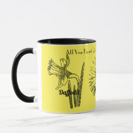 Caneca Flores Ilustradas