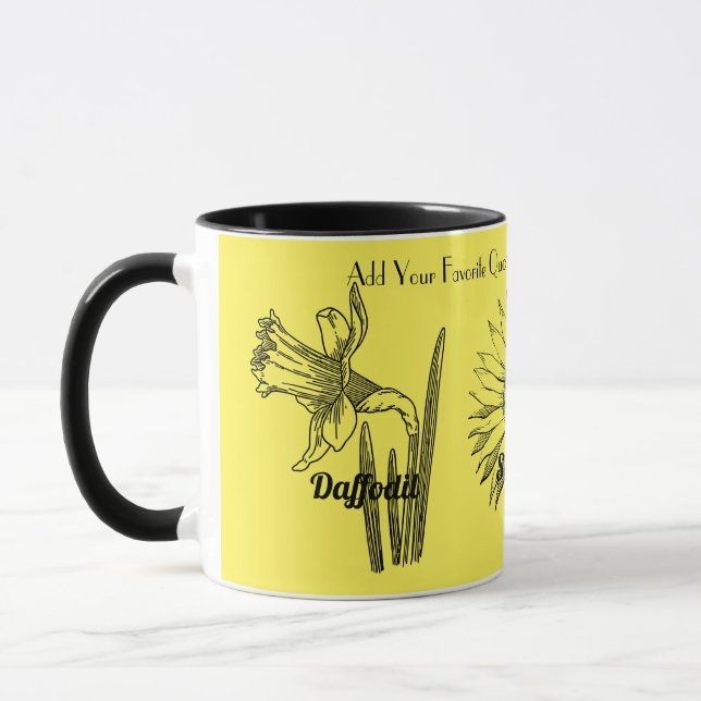 Caneca Flores Ilustradas (Esquerda)