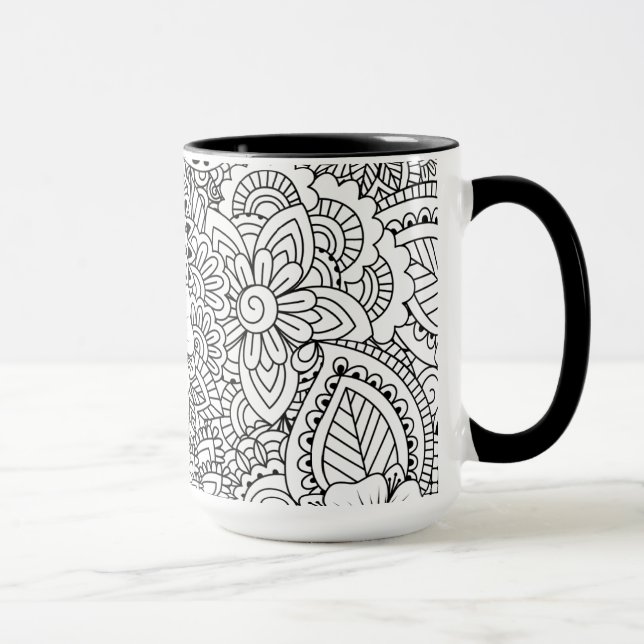 Caneca Flores inspiradas (Direita)