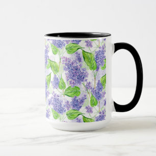 Caneca Flores lilás aquáticas