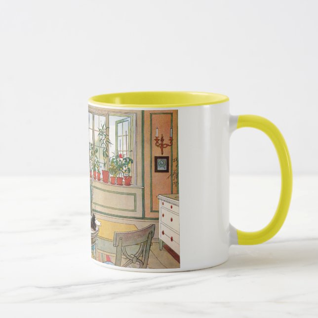 Caneca Flores no muro de Carl Larsson (Direita)