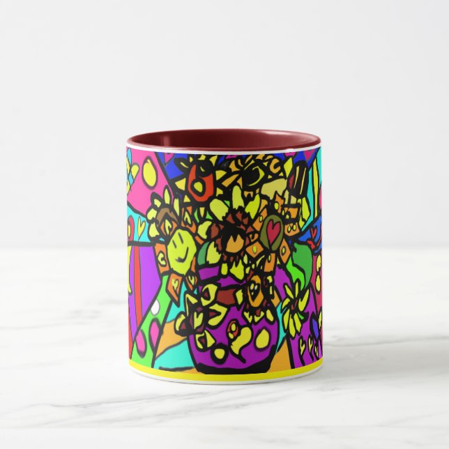 Caneca Flores para Boca de Deficiência   (Centro)