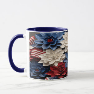 Caneca Flores Patrióticas