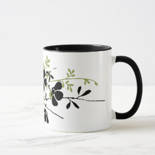 Caneca Flores pressionadas