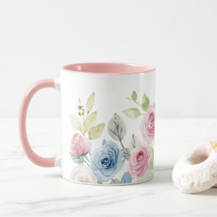 Caneca Flores Rosa