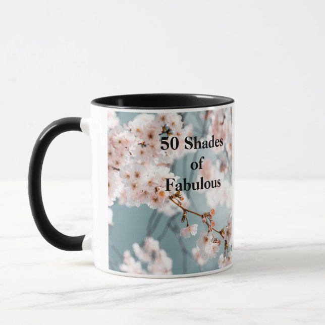 Caneca Flores Rosa 50 Sombras de Fabuloso (Esquerda)