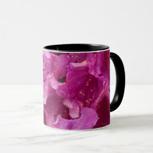 Caneca Flores rosa de rododendron