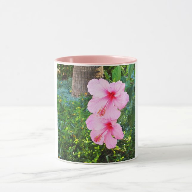Caneca Flores rosa Hibiscus (Centro)