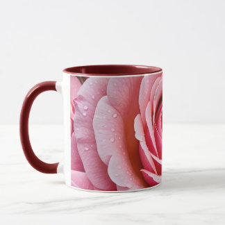 Caneca flores rosa-rosa