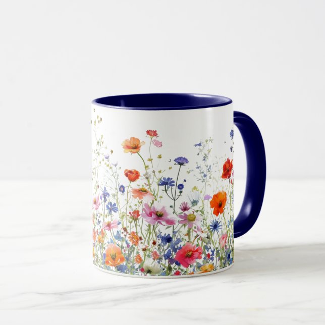 Caneca Flores selvagens (Frente Esquerda)