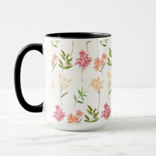 Caneca Flores Selvagens Cegas Rosa e Amarelo
