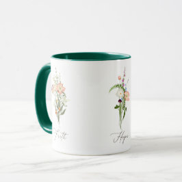 Caneca Flores selvagens esperança amor