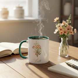 Caneca Flores silvestres fé  