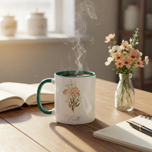 Caneca Flores silvestres fé  