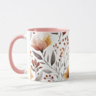 Caneca Flores Sublimação do Padrão Floral- 95653