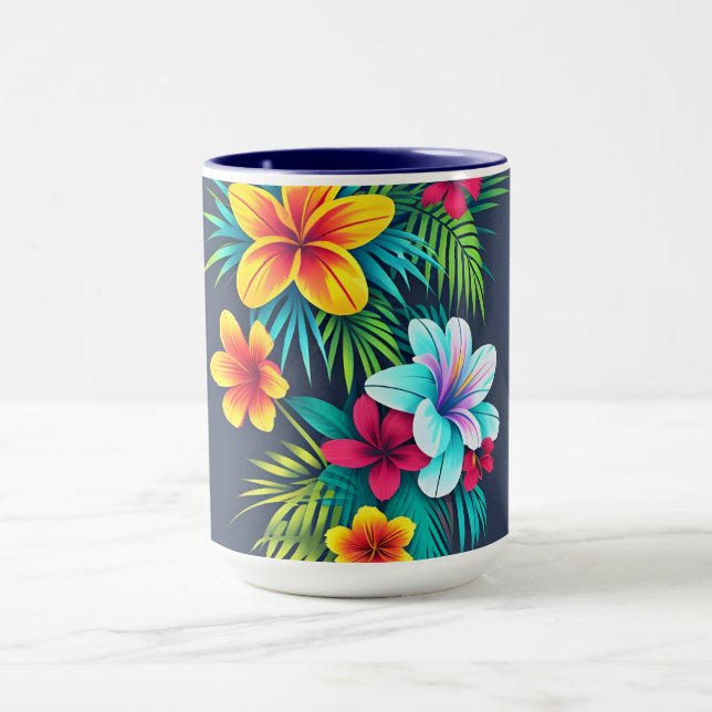 Caneca Flores Tropicais Exóticas (Centro)