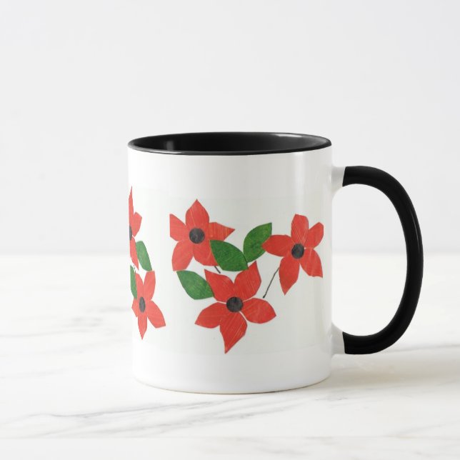 Caneca Flores Vermelhas Coffee Mug - Flor (Direita)