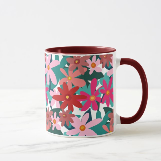 CANECA FLORES VERMELHOS (Direita)