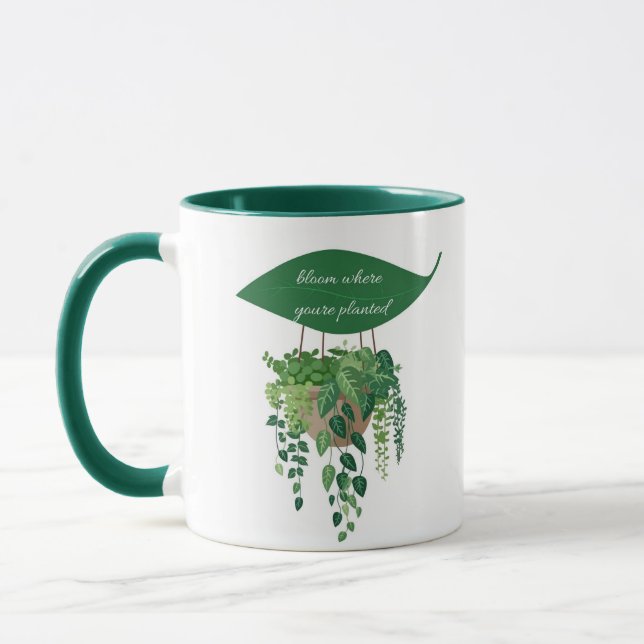 Caneca florescer onde plantou Mug (Esquerda)