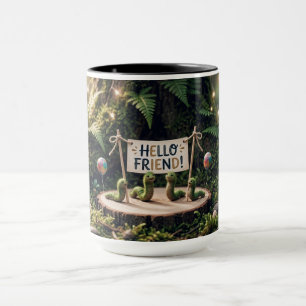 Caneca Floresta da Floresta Amigável Olá Fofa