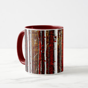 Caneca Floresta de Aves Escuras