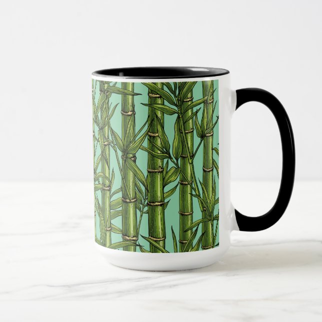 Caneca Floresta de bambu em azul claro (Direita)