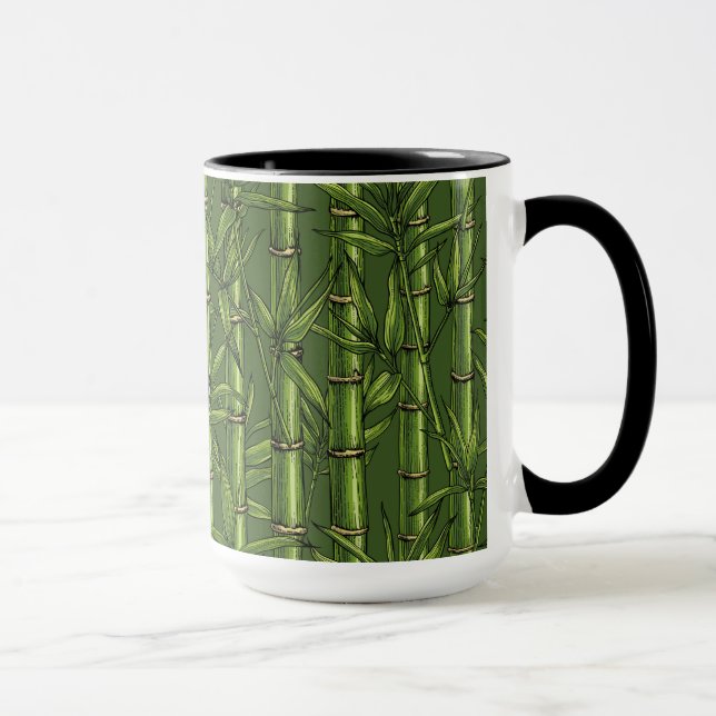 Caneca Floresta de bambu em verde (Direita)