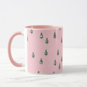 Caneca Floresta De Inverno De Árvore De Natal Minimizada