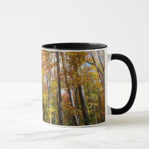 Caneca Floresta de Outono II Fotografia de Paisagem de Ou