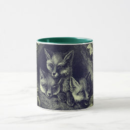 Caneca Floresta de raposas de bebês