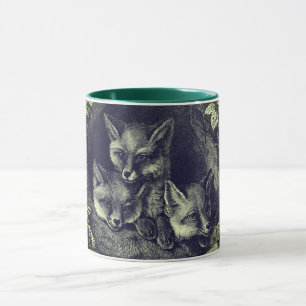 Caneca Floresta de raposas de bebês