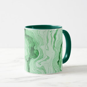 Caneca Floresta Druzy Verde Ágata Ilusão