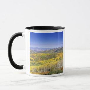 Caneca Floresta Nacional Routt no outono, perto