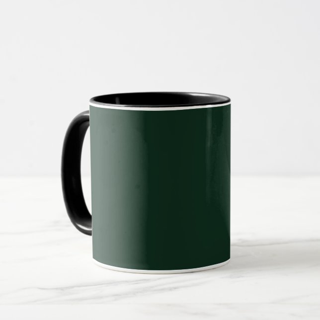 Caneca Floresta sólida verde-escuro (Frente Esquerda)