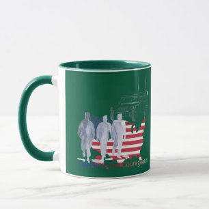 Caneca Floresta verde tributo corações bravos