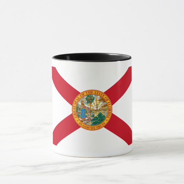 Caneca Flórida Flag: O Estado Sunshine dos Floridianos (Centro)