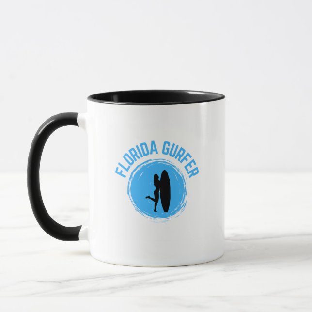 Caneca Flórida Gurfer (surfista feminina) Coffee Mug (Esquerda)