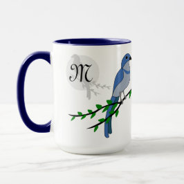 Caneca Flórida Scrub Jay Monograma
