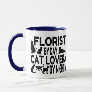 Caneca Florist Cat Lover