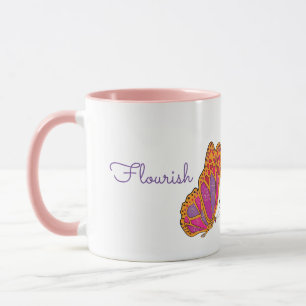 Caneca "Flourish" Primavera Butterfly Mug