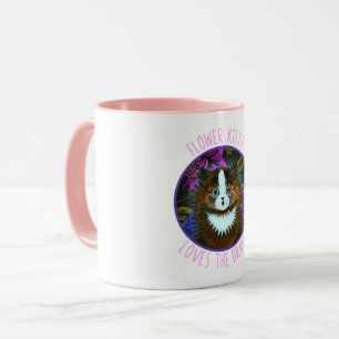 CANECA FLOWER GATINHO BUDDY CAFFEE MUG