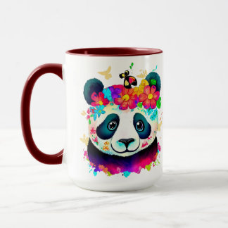 Caneca Flower Panda
