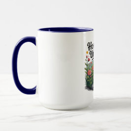 Caneca Flower Path - Nature-Inspired Mental Health Mug