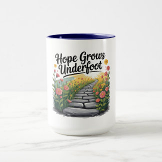Caneca Flower Path - Nature-Inspired Mental Health Mug