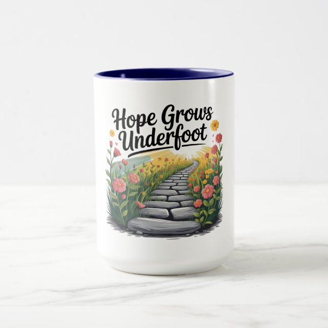 Caneca Flower Path - Nature-Inspired Mental Health Mug (Centro)