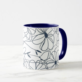 Caneca flowers coffee mug