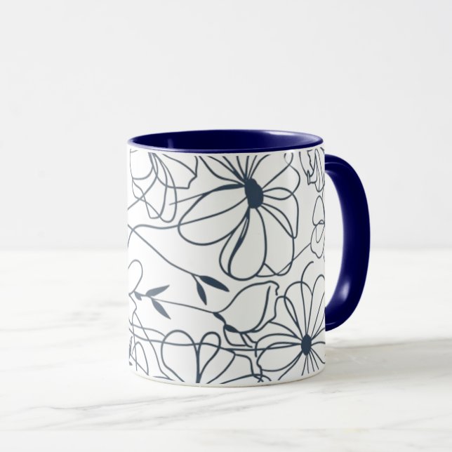 Caneca flowers coffee mug (Frente Esquerda)