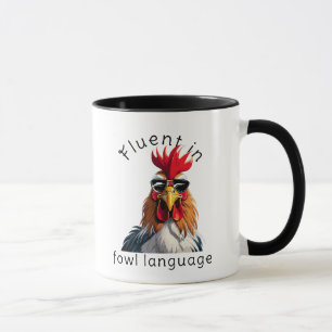 Caneca Fluente Em Linguagem De Aves - Presente Eng