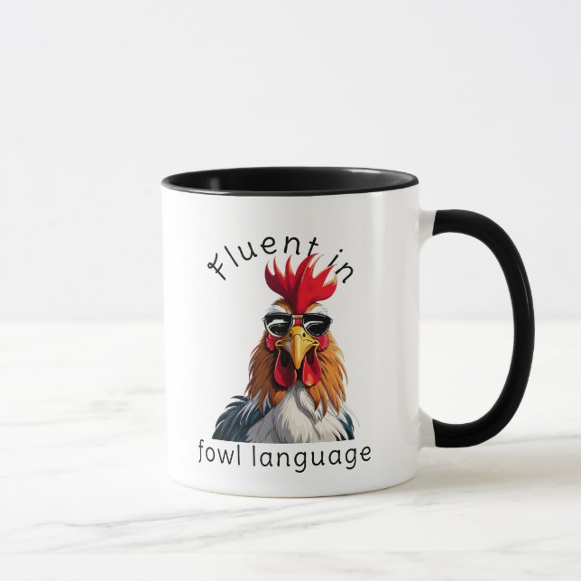 Caneca Fluente Em Linguagem De Aves - Presente Eng (Direita)