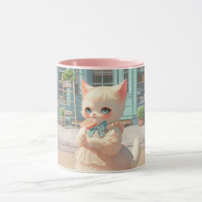 Caneca Fluffy Kitten com Lollipop no Compro de pastelaria (Centro)